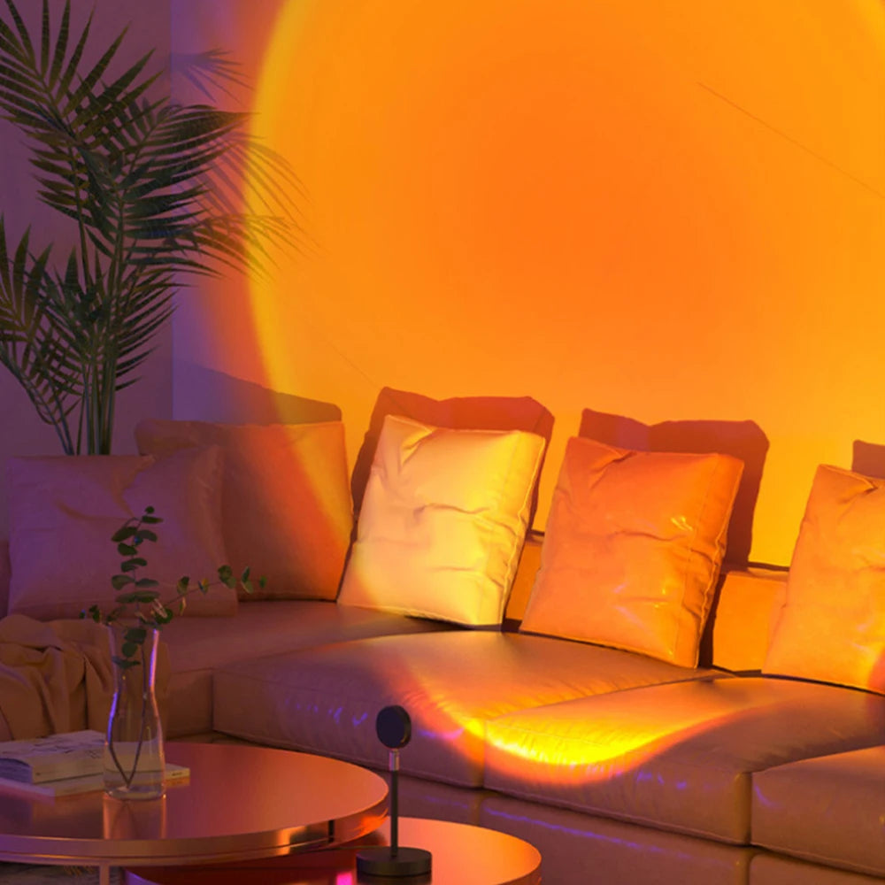 Sunset Atmosphere Lamp LED Projection Night Light Room Decor