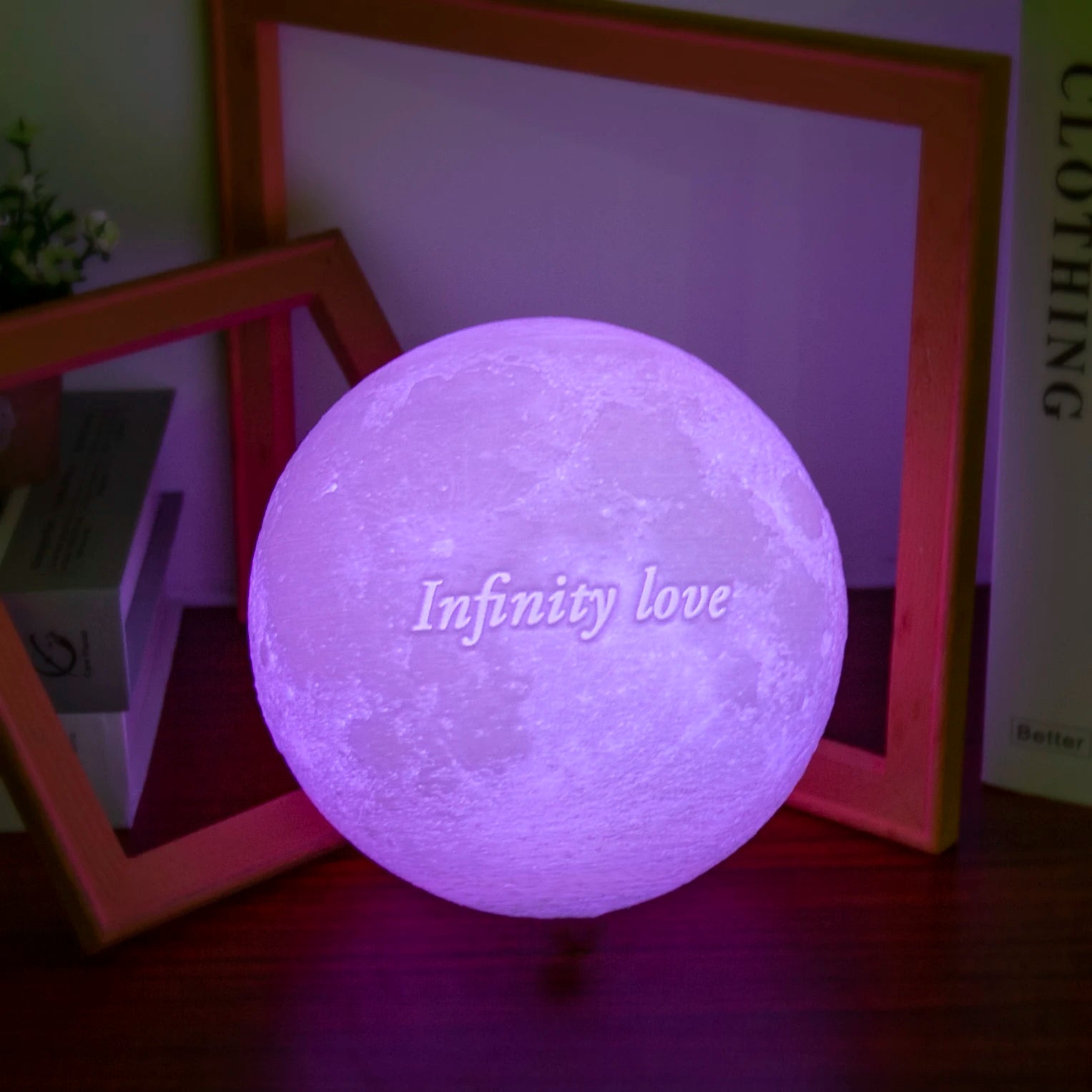 Personalized Moon Lamp 3D Printed Custom Photo USB Night Light
