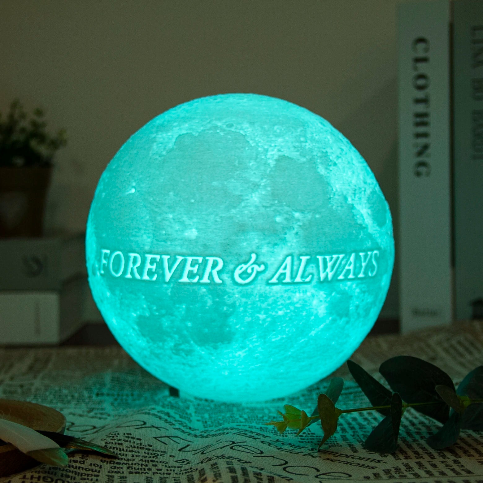 Personalized Moon Lamp 3D Printed Custom Photo USB Night Light