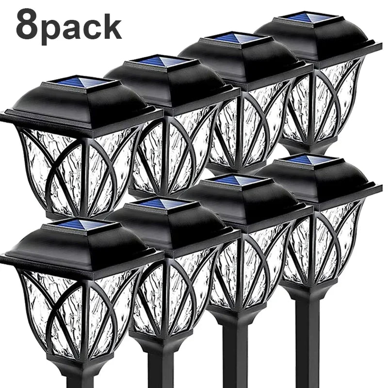 Solar Yard Lights Outdoor Waterproof LED Pathway Lights 1-10 Pack