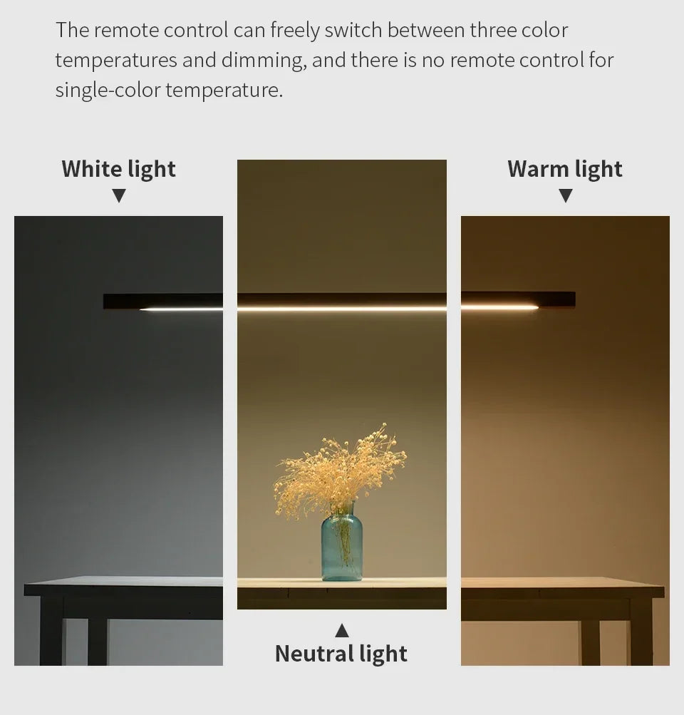 Modern LED Chandelier Black Walnut Wooden Dining Room Kitchen Island Long Hanging lights Restaurant Office Coffee Home Lighting