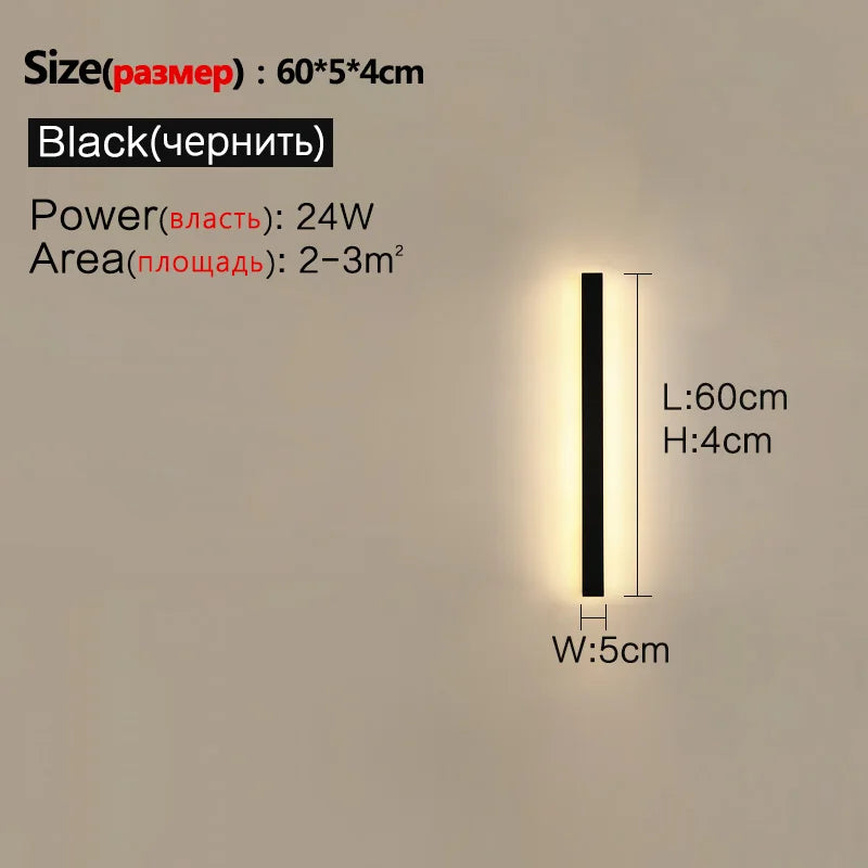 Modern Waterproof LED Wall Light for Indoor & Outdoor Home Decor