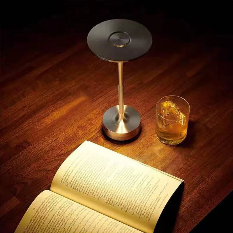 LED Touch Desk Lamp Rechargeable Aluminum Alloy Dimmable Night Light