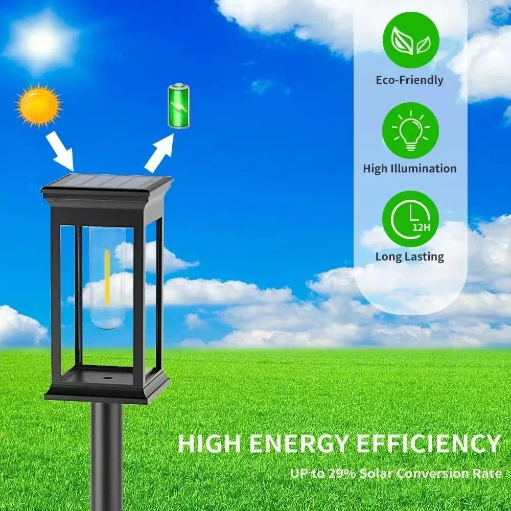 Solar LED Pathway Lights Waterproof  for Garden & Driveway Paths