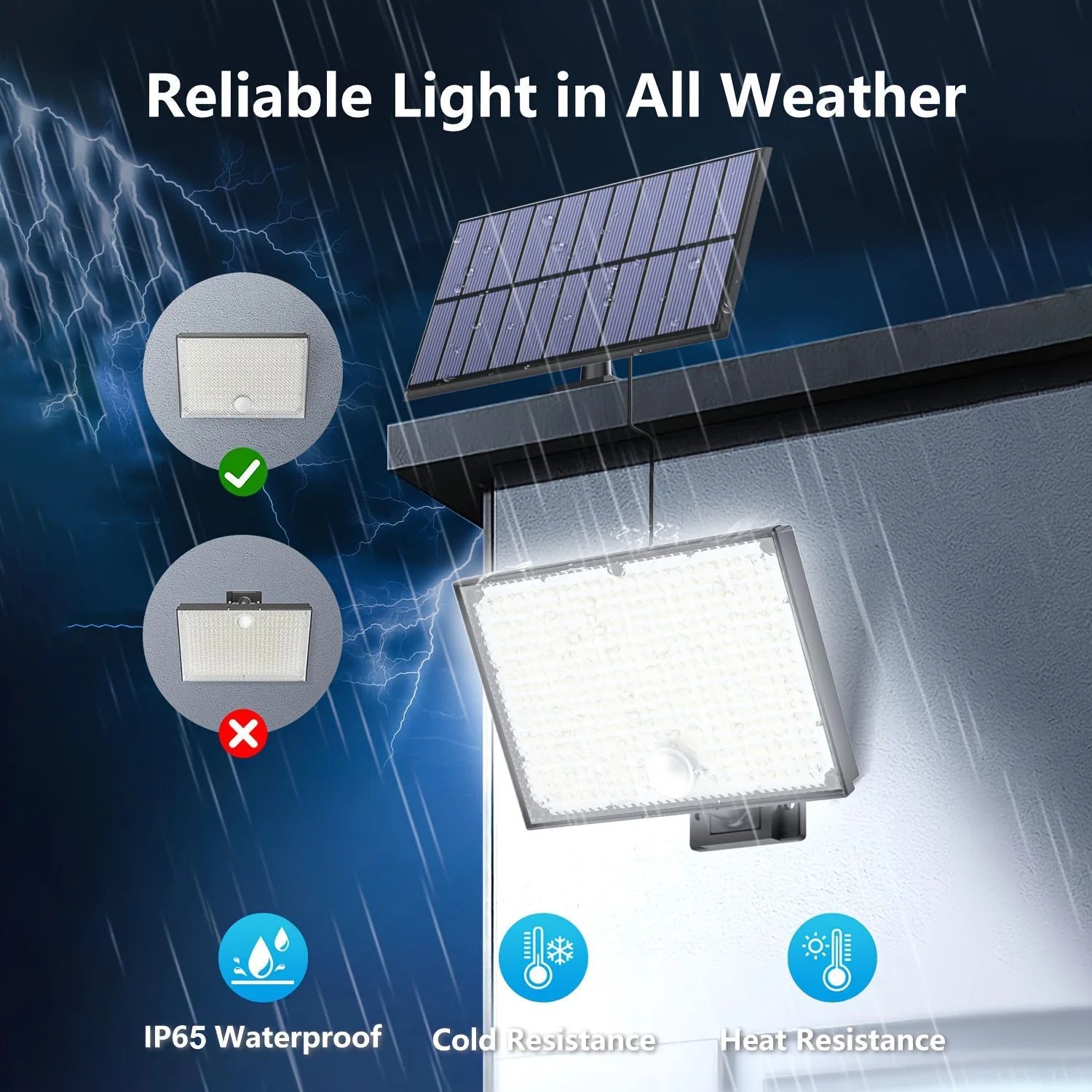 Solar motion sensor light 400LED outdoor security garden light