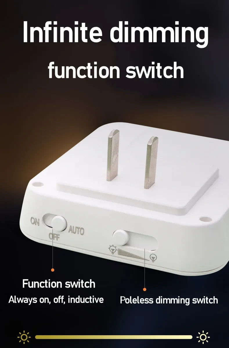 Motion Sensor Night Light EU Plug Dimmable LED Cabinet Lamp