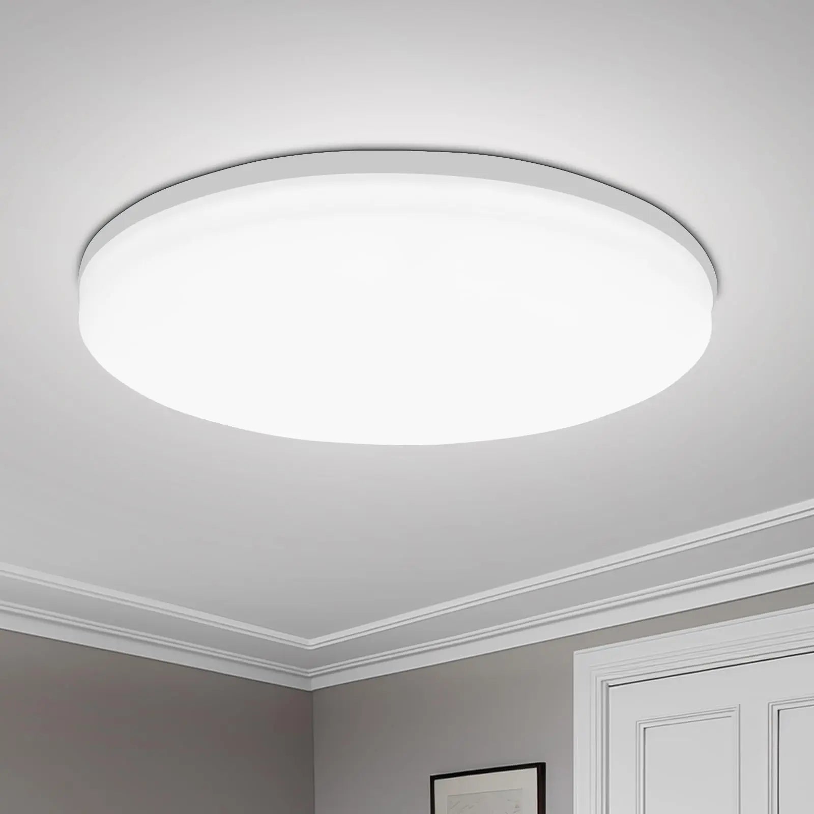 Modern Round LED Ceiling Light for Living Room Bedroom & Kitchen