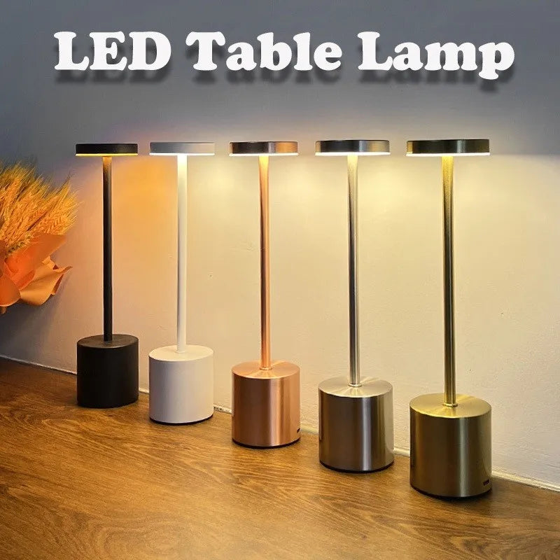 LED Table Lamp Touch Sensor Rechargeable Wireless Night Light