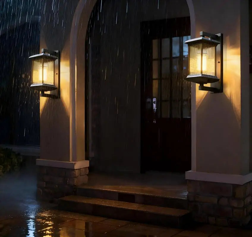 Vintage Waterproof LED Outdoor Wall Light for Porch & Garden Decor
