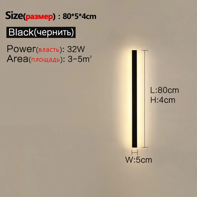 Modern Waterproof LED Wall Light for Indoor & Outdoor Home Decor