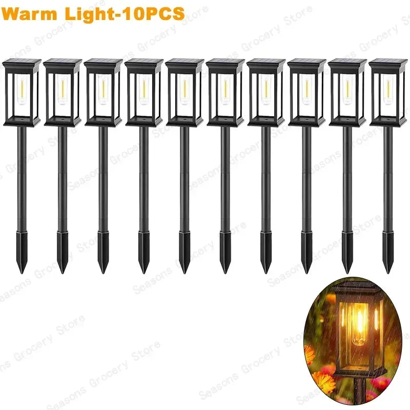 Solar LED Pathway Lights Waterproof  for Garden & Driveway Paths