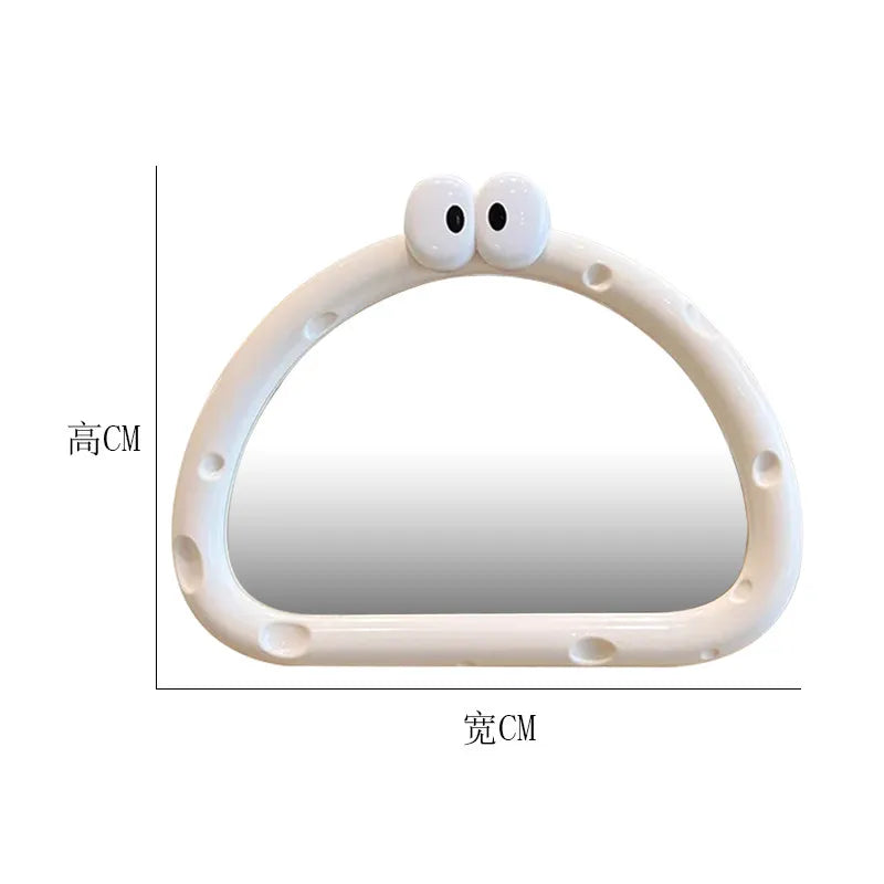 Cute Modern Mirror Bathroom Decoration Art Vanity Shower Aesthetic Irregular Makeup Mirror Hanging Funky Spiegels Home Products