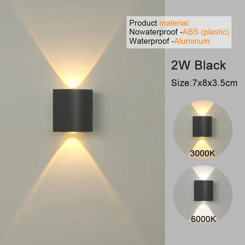 LED Wall Sconces Modern Lamp, White Up Down Wall Mount Lights for Living Room Hallway Bedroom Decor
