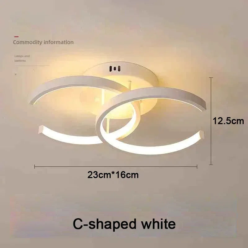Modern linear LED ceiling light installed in a minimalist hallway with contemporary home décor.