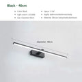 Modern waterproof LED mirror light mounted above a bathroom vanity mirror with bright, even illumination.