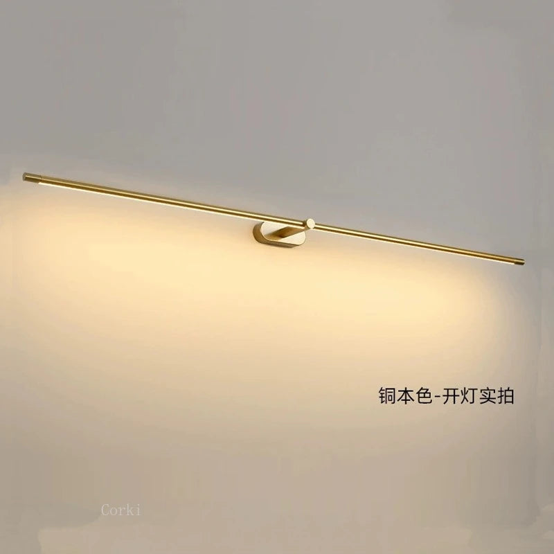 LED Mirror Bathroom long strip Wall Lamps Modern Bedroom Bedside Minimalist Ceiling Light Wall Sconces Decor Lighting Fixtures
