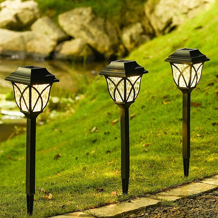 Solar Yard Lights Outdoor Waterproof LED Pathway Lights 1-10 Pack