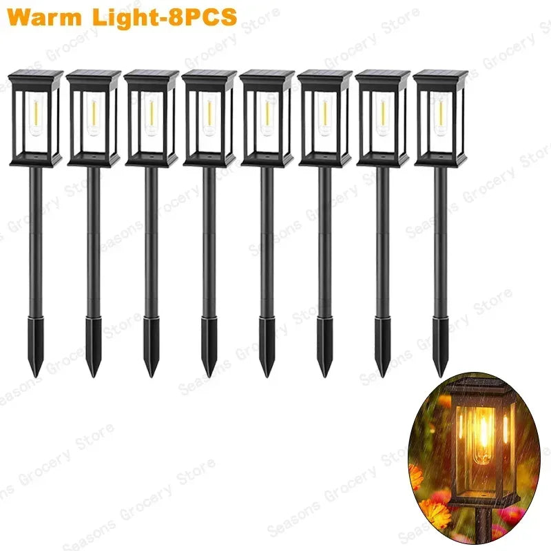 Solar LED Pathway Lights Waterproof  for Garden & Driveway Paths