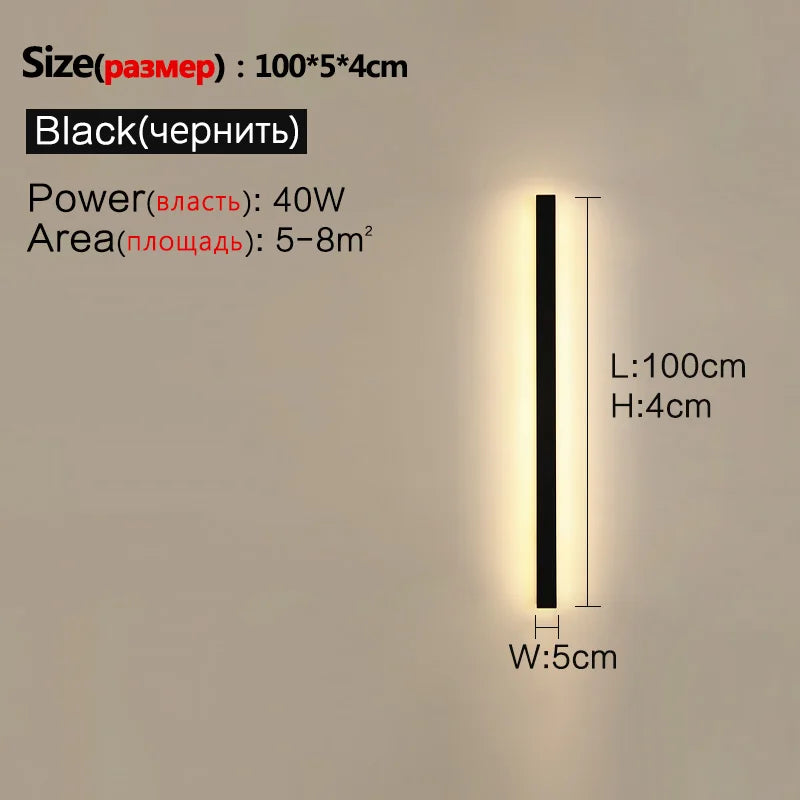 Modern Waterproof LED Wall Light for Indoor & Outdoor Home Decor