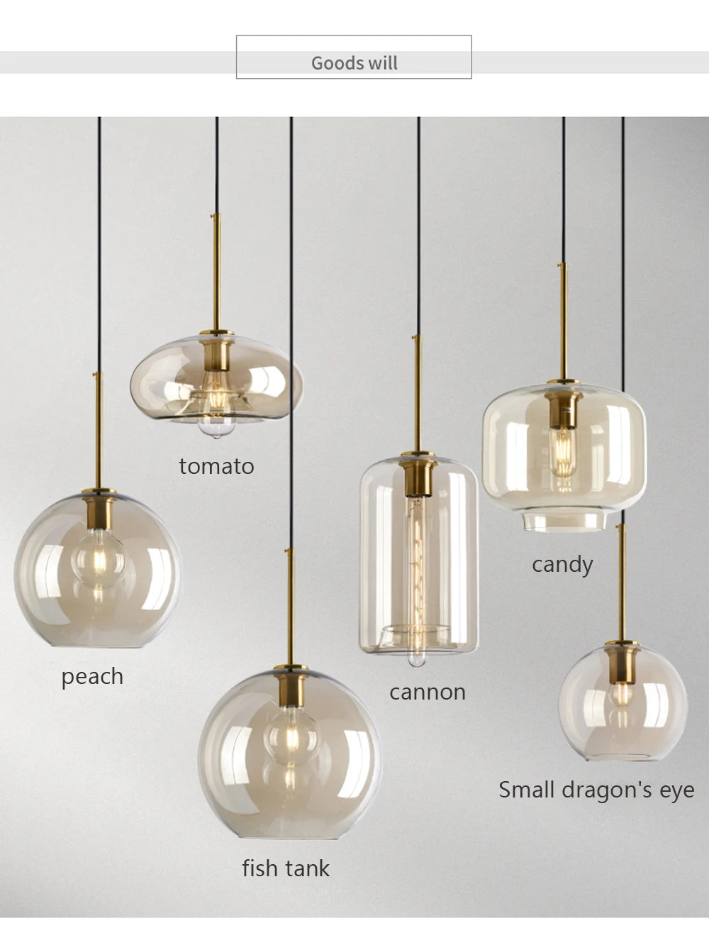Nordic glass pendant light suspended above a kitchen island in a modern Scandinavian-inspired home.
