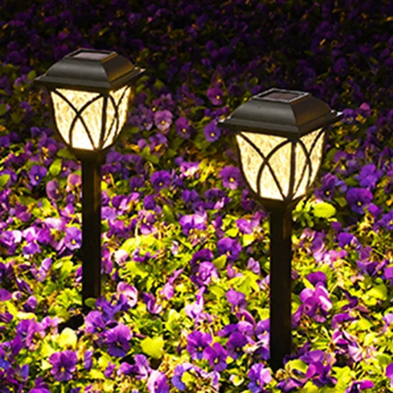 Solar Yard Lights Outdoor Waterproof LED Pathway Lights 1-10 Pack