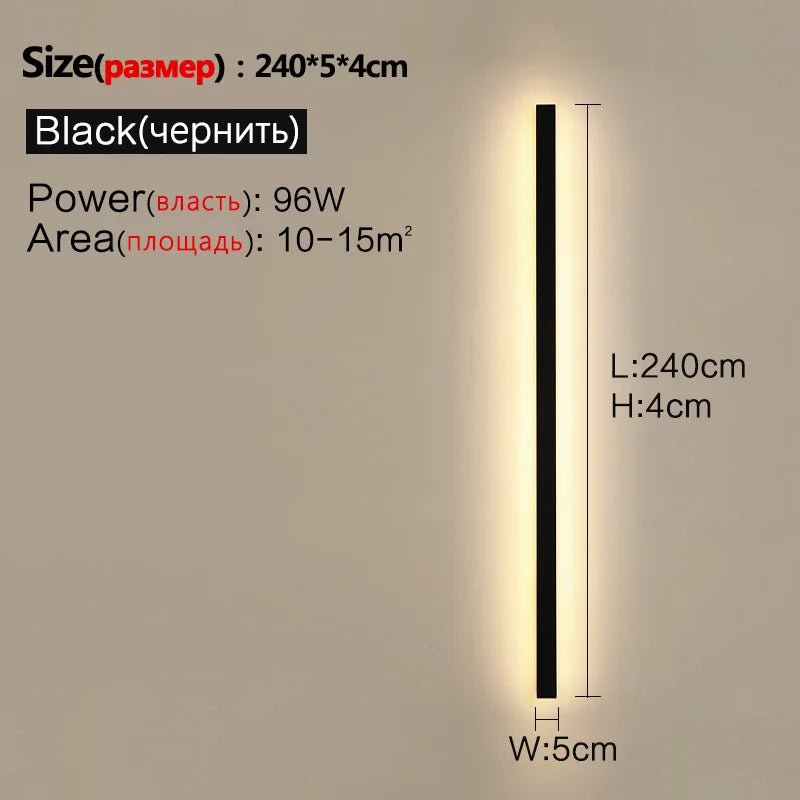 Modern Waterproof LED Wall Light for Indoor & Outdoor Home Decor