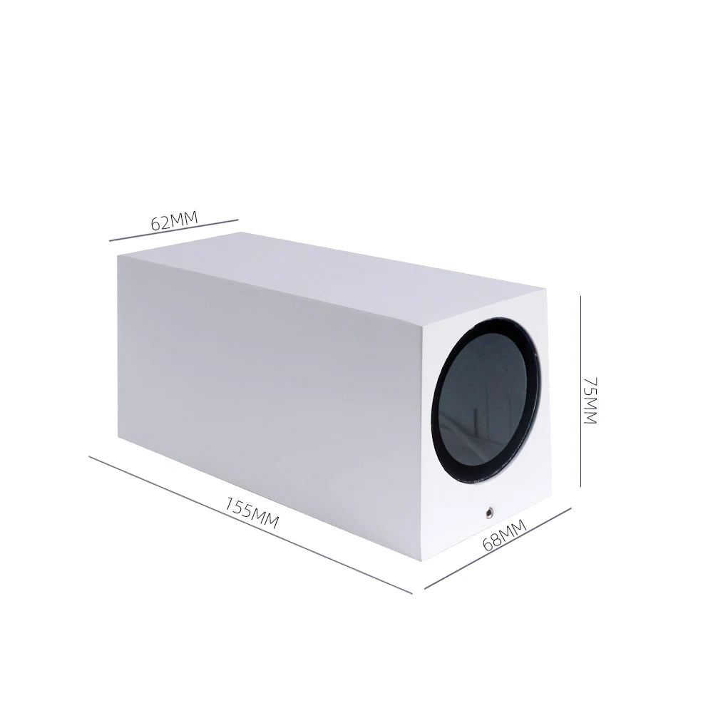 Modern IP65 Up & Down GU10 LED Wall Light for Outdoor Spaces
