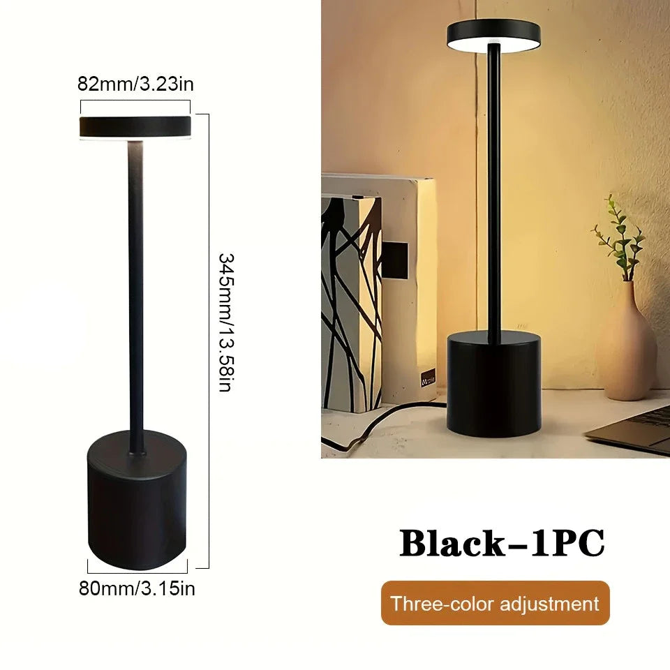 LED Table Lamp Touch Sensor Rechargeable Wireless Night Light