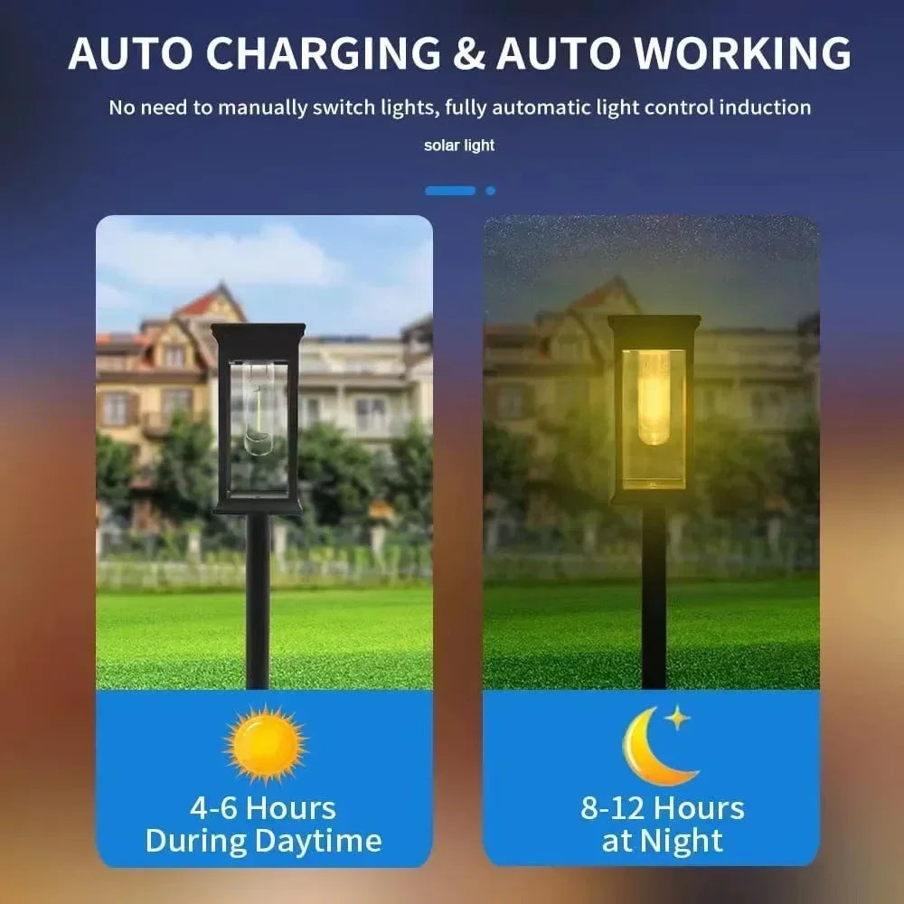 Solar LED Pathway Lights Waterproof  for Garden & Driveway Paths