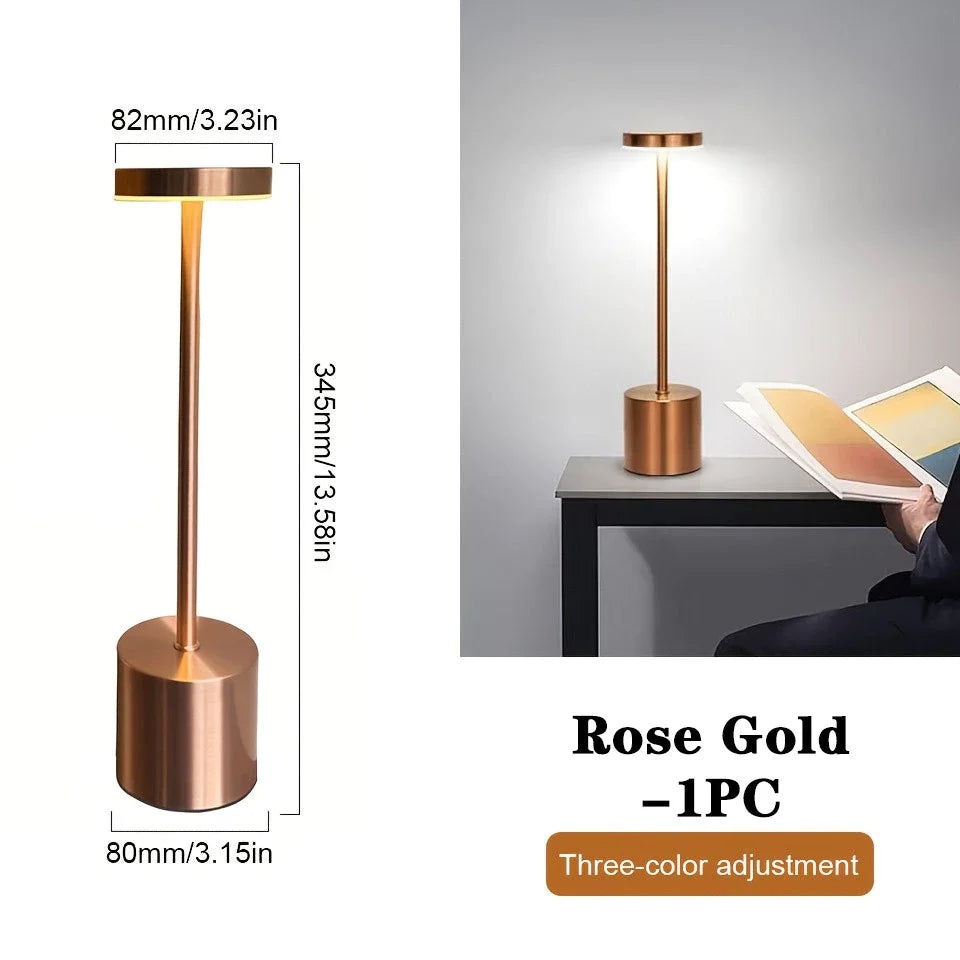 LED Table Lamp Touch Sensor Rechargeable Wireless Night Light