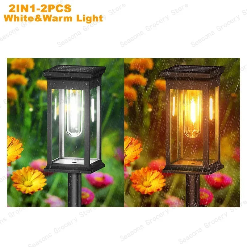 Solar LED Pathway Lights Waterproof  for Garden & Driveway Paths