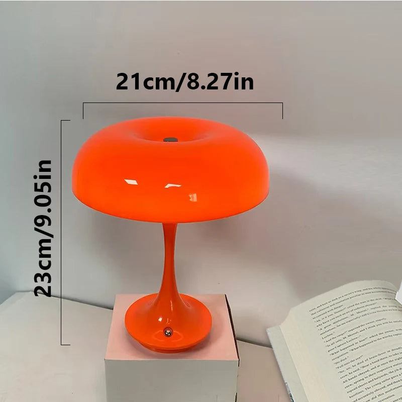 Mushroom Table Lamp Touch Control 3 Color Dimmable LED Night Light