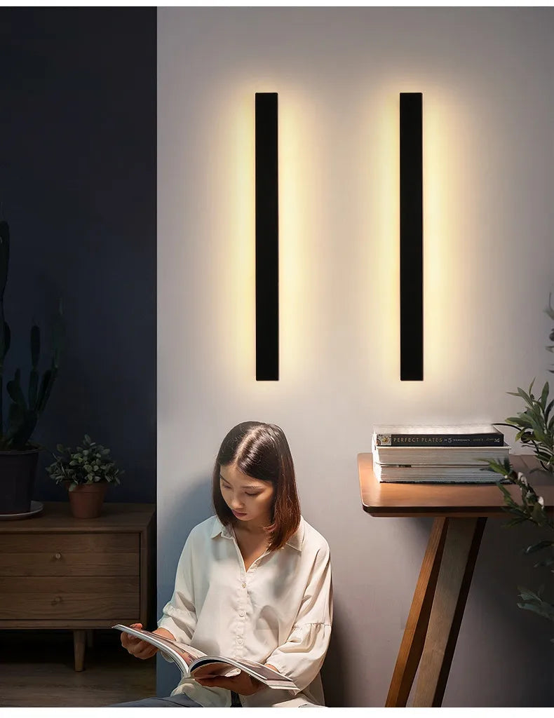 Waterproof Wall Light Outdoor Garden Wall lamps LED Lights Modern Nordic  Living Room TV Background IP65 110/220v Wall washer