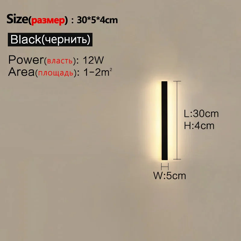 Modern Waterproof LED Wall Light for Indoor & Outdoor Home Decor