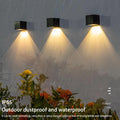 Solar Garden Wall Lamp Outdoor Fence and Courtyard Light