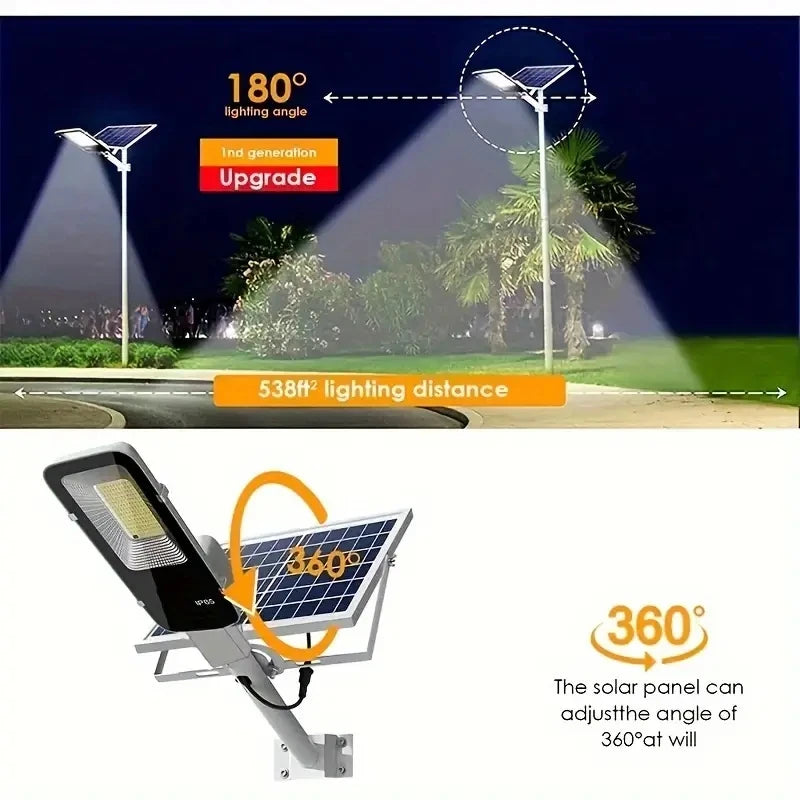 Solar Street Light Motion Sensor IP65 Waterproof 357 LED Outdoor