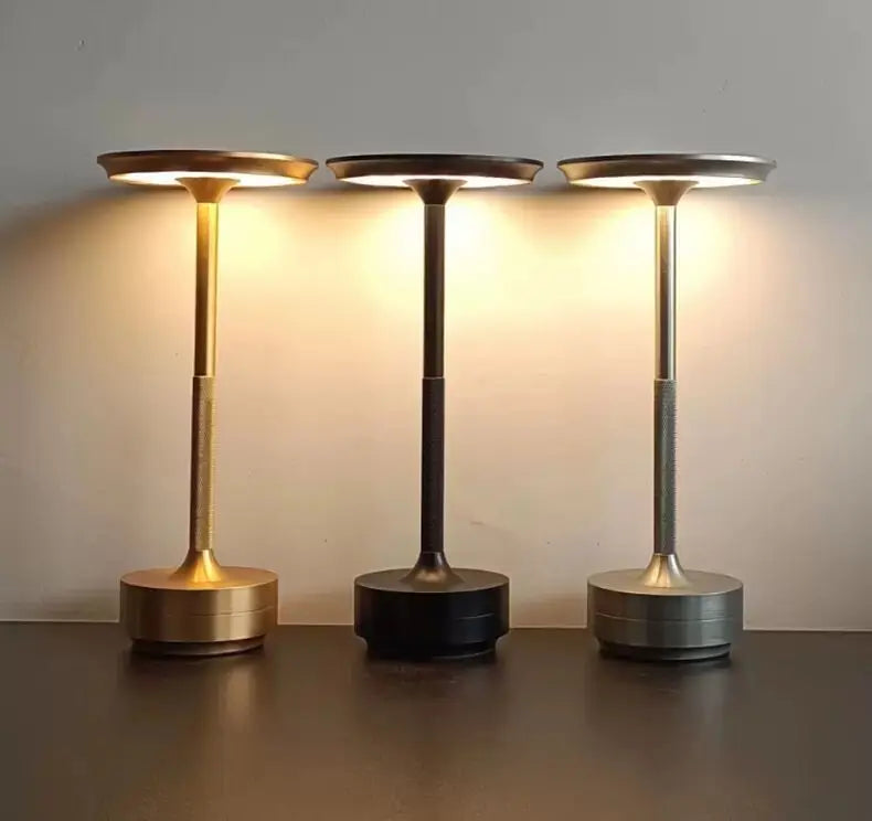 LED Touch Desk Lamp Rechargeable Aluminum Alloy Dimmable Night Light