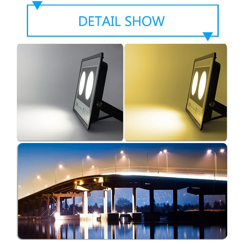 LED floodlight IP65 waterproof outdoor garden and street lamp