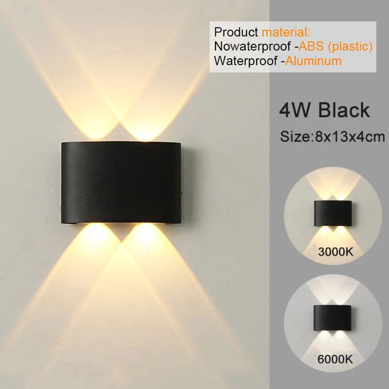 LED Wall Sconces Modern Lamp, White Up Down Wall Mount Lights for Living Room Hallway Bedroom Decor