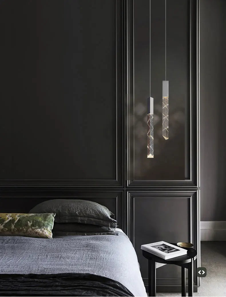 New Staircase Chandelier LED Modern Duplex Loft Spiral Long Chandelier Creative Villa Living Room Bedroom Hanging Crystal Light
