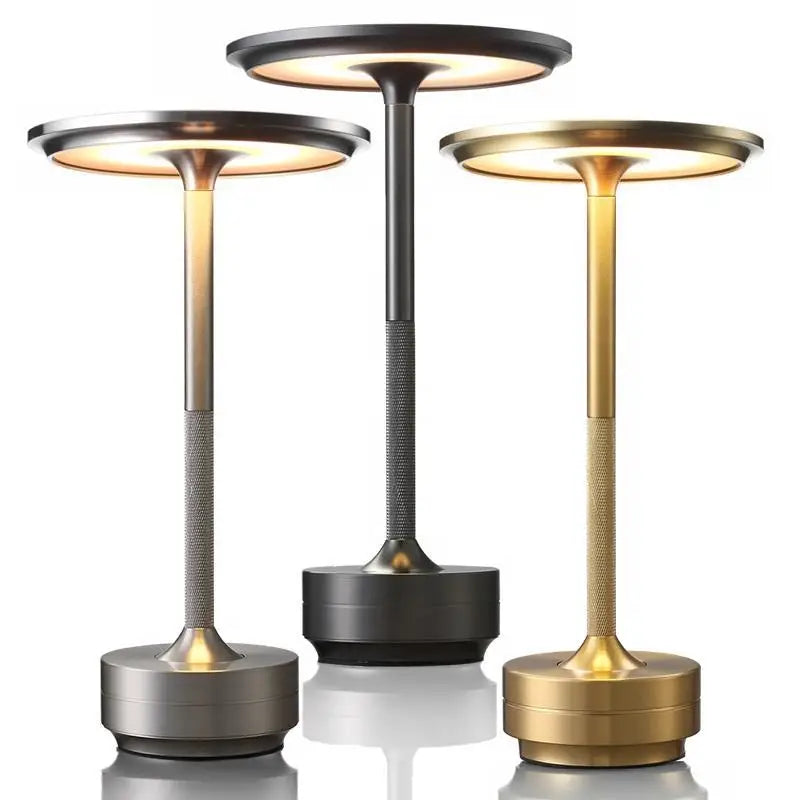 LED Touch Desk Lamp Rechargeable Aluminum Alloy Dimmable Night Light