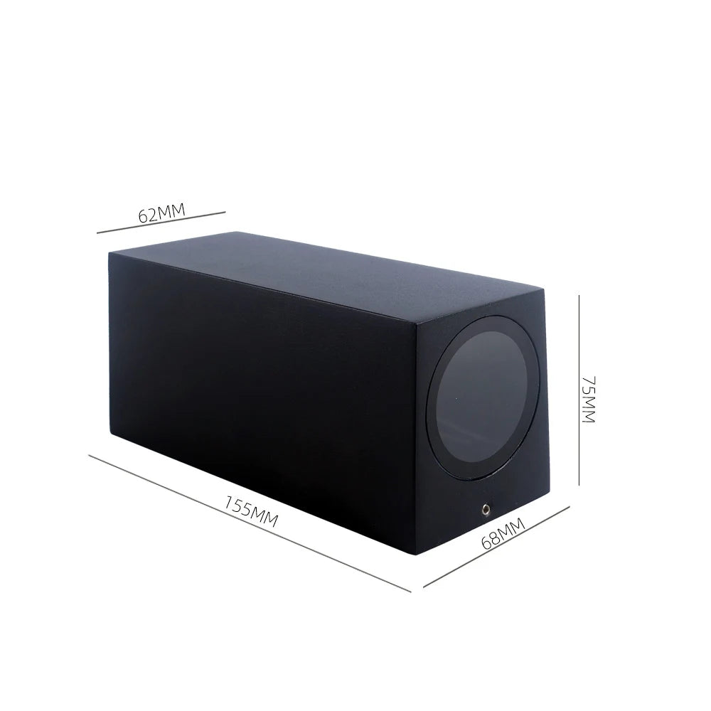 Modern IP65 Up & Down GU10 LED Wall Light for Outdoor Spaces