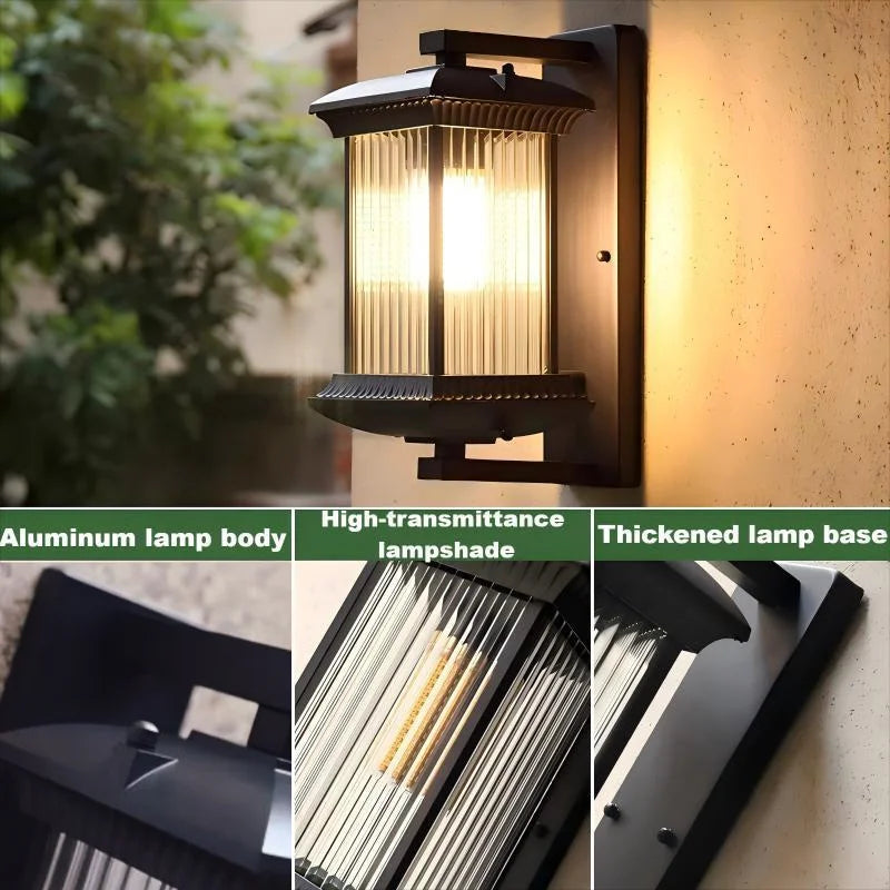 Vintage Waterproof LED Outdoor Wall Light for Porch & Garden Decor