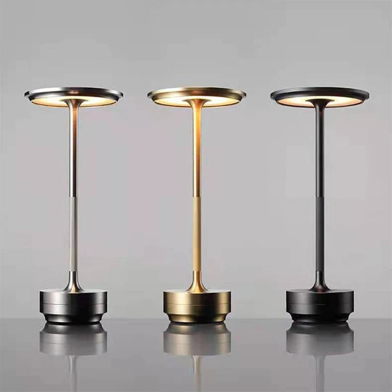LED Touch Desk Lamp Rechargeable Aluminum Alloy Dimmable Night Light