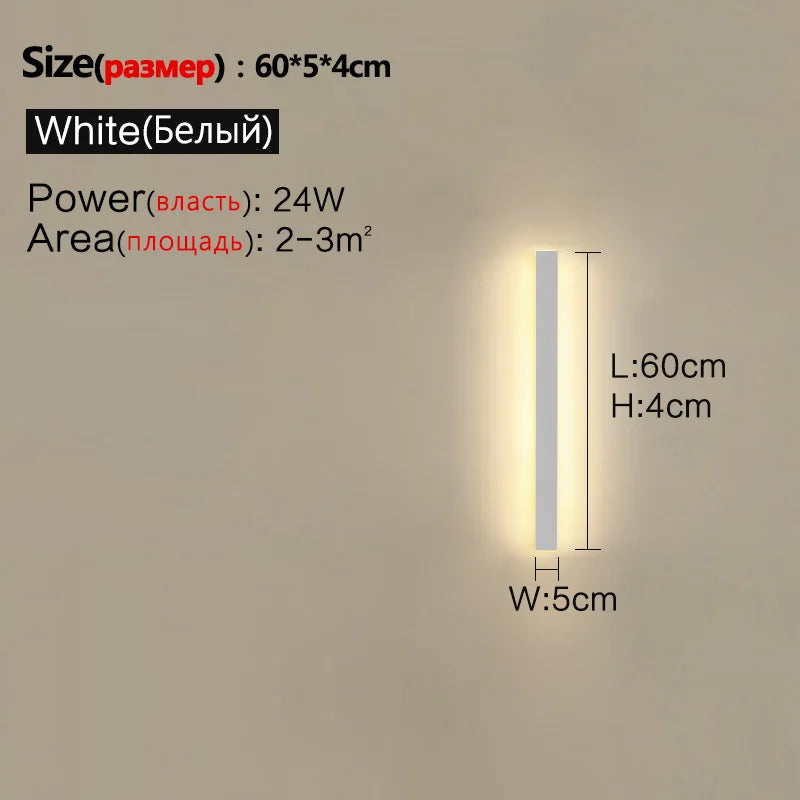 Modern Waterproof LED Wall Light for Indoor & Outdoor Home Decor