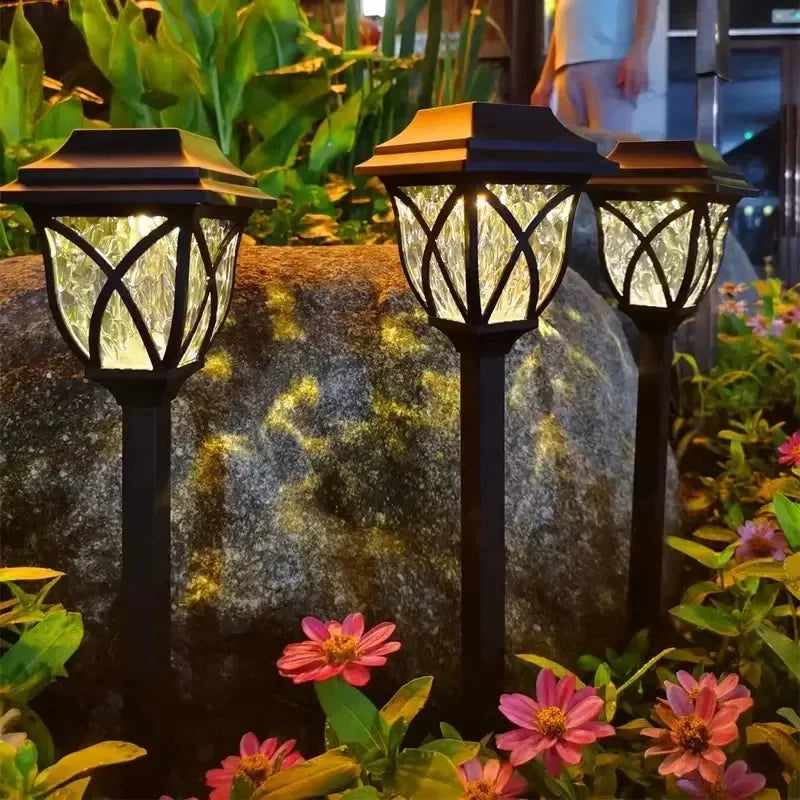 Solar Yard Lights Outdoor Waterproof LED Pathway Lights 1-10 Pack