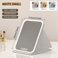 LED Makeup Mirror 3 Color Dimmable Touch Screen Rechargeable