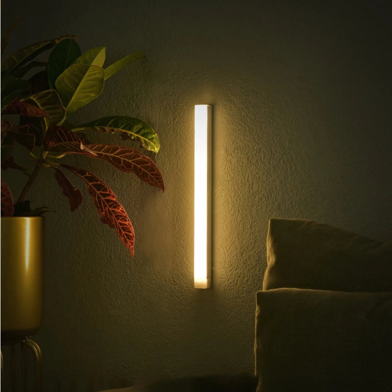 Wireless LED Night Lights Motion Sensor Lights Closet Kitchen Night Lights Bedroom Detector Light Cabinet Staircase Backlit