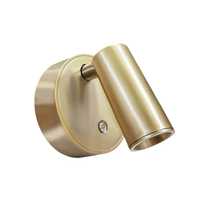 Magnetic rechargeable LED wall light mounted beside a bed with touch control and adjustable brightness.