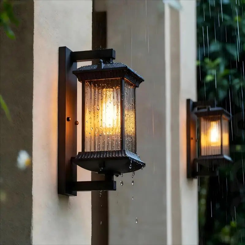 Vintage Waterproof LED Outdoor Wall Light for Porch & Garden Decor